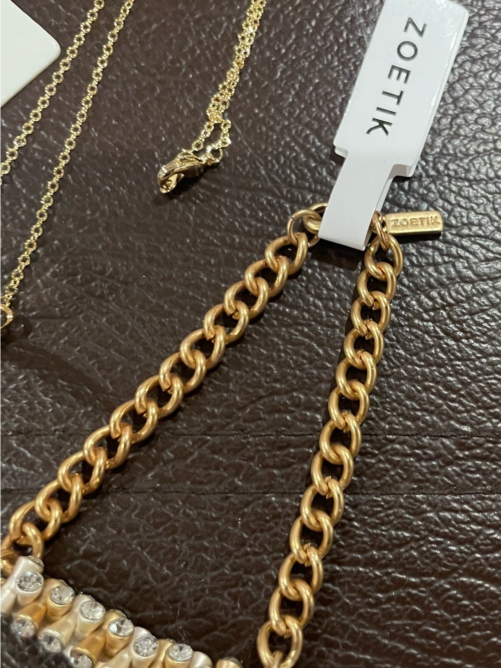 Zoetik 3 piece Gold-Tone Necklace, Earring & Bracelet Set - NWT - Picture 2 of 4